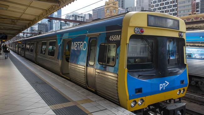 The signalling project for Melbourne's train network was brought forward. Picture: Eugene Hyland