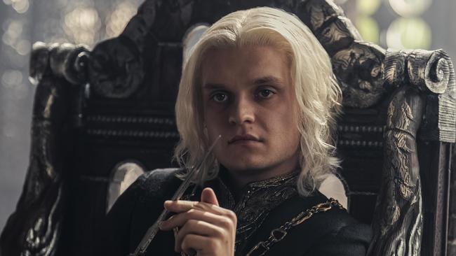 Tom Glynn-Carney as King Aegon II Targaryen in a scene from Season Two Episode One of House of the Dragon.