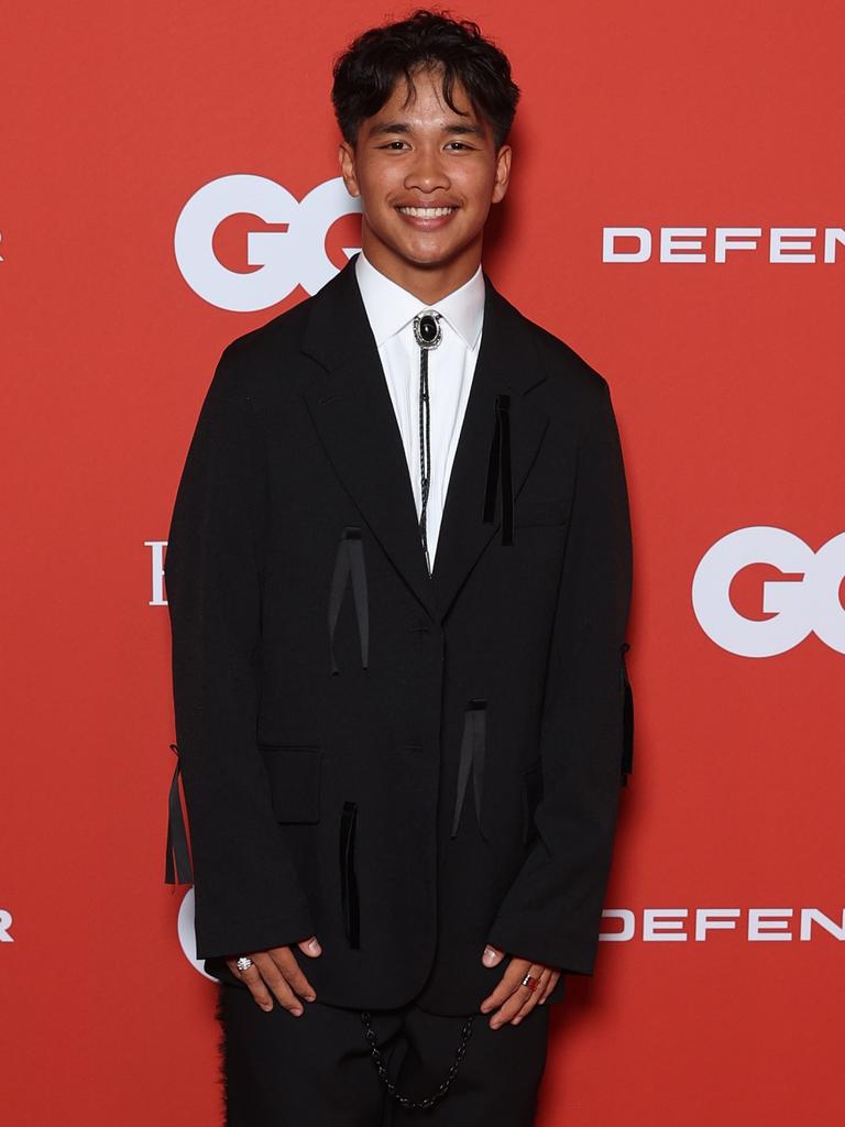 Australian break dancer Jeff Dunne on the red carpet. (Photo by Brendon Thorne/Getty Images)