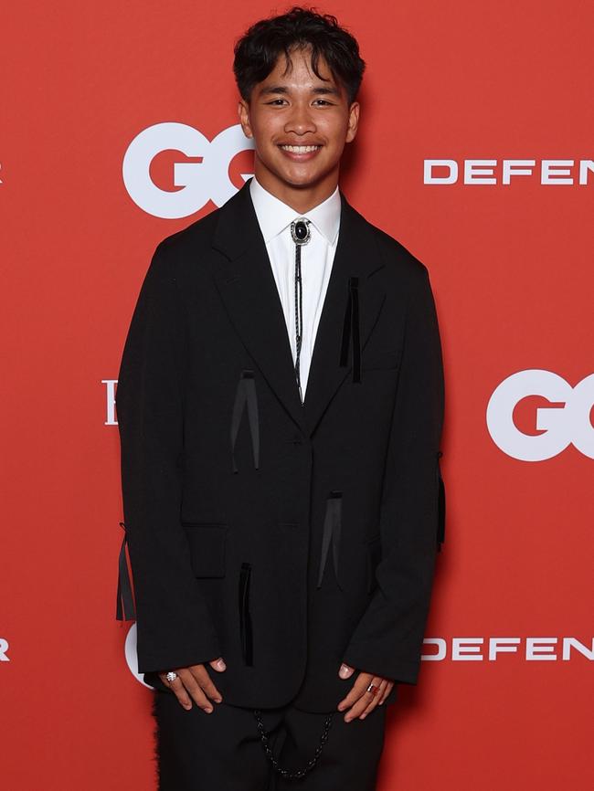 Australian break dancer Jeff Dunne on the red carpet. (Photo by Brendon Thorne/Getty Images)