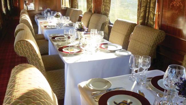 Restaurant on Royal Scotsman.