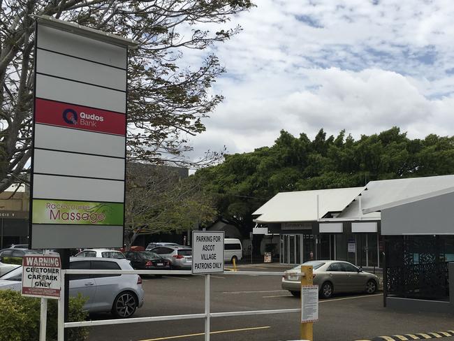 Just two stores are open at Ascot Village which has been one of the hardest hit along Racecourse Rd, Ascot. Pic: Darren Cartwright