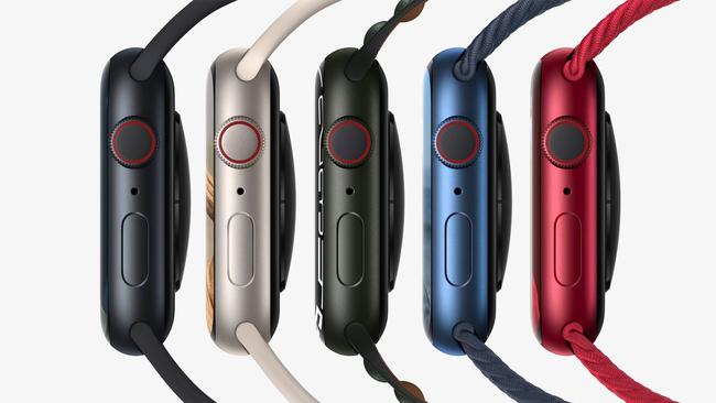 Apple Watch Series 7 aluminium colour options