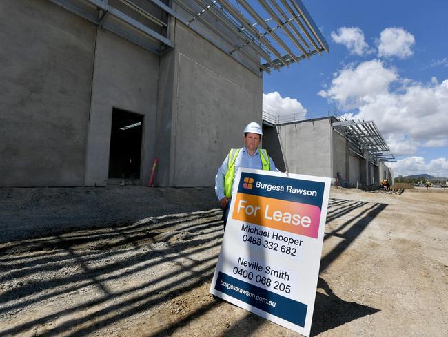 Burgess Rawson agent Michael Hooper at the new Harvey Norman warehouses in Garbutt. Picture: Evan Morgan