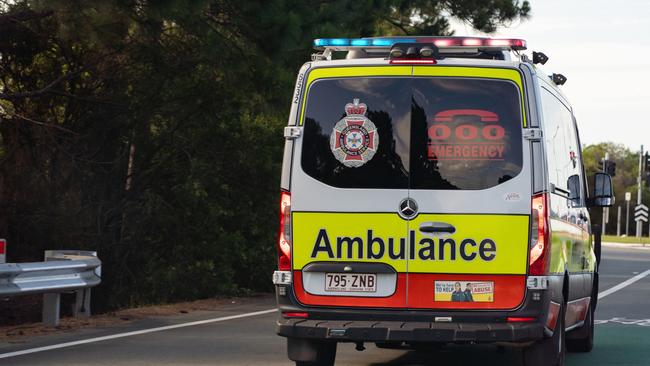 Paramedics have transported a man in a serious condition to hospital after a crash at Springfield Lakes.