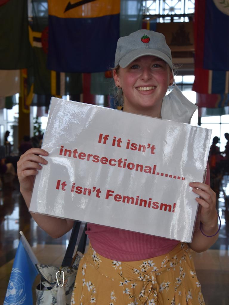 Jess Kearns at the City of Darwin International Women's Day walk and Celebrations, Saturday March 5.