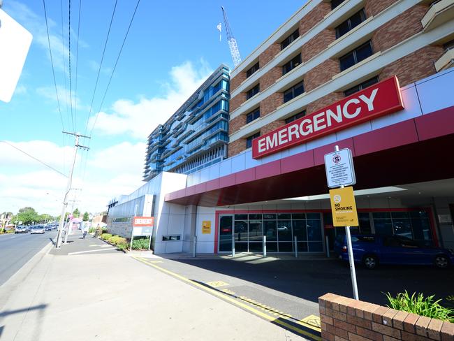 Geelong University Hospital Emergency Department Picture: Mitch Bear