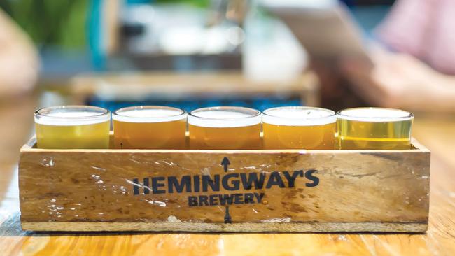 Beer tasting at Hemingway’s Brewery