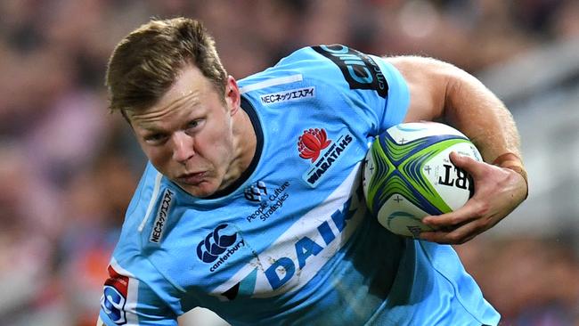 Cameron Clark of the Waratahs is seen during the Round 14 Super Rugby match between the Queensland Reds and the NSW Waratahs at Suncorp Stadium in Brisbane, Saturday, May 18, 2019. (AAP Image/Dan Peled) NO ARCHIVING, EDITORIAL USE ONLY