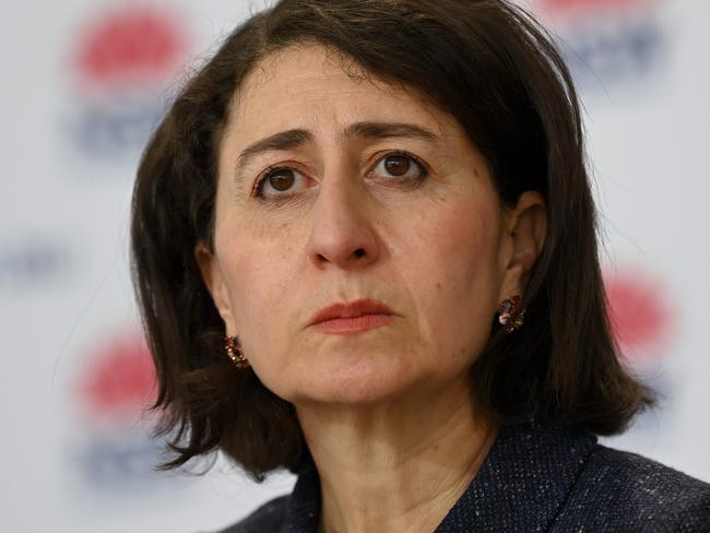 SYDNEY, AUSTRALIA - NewsWire Photos, AUGUST, 10, 2021: NSW Premier Gladys Berejiklian speaks to the media during a COVID-19 press conference in Sydney. New South Wales has recorded 356 new locally transmitted coronavirus cases overnight. Picture: NCA NewsWire/Bianca De Marchi