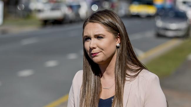 Gaven MP Meaghan Scanlon — announcing road funding upgrades. Picture: Jerad Williams
