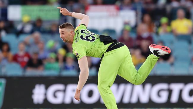 Daniel Sams will miss Sydney Thunder’s clash with Hobart Hurricanes due to concussion.