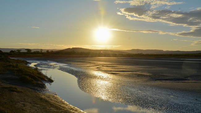 St Lawrence wetlands at dusk. Picture: Rae Wilson