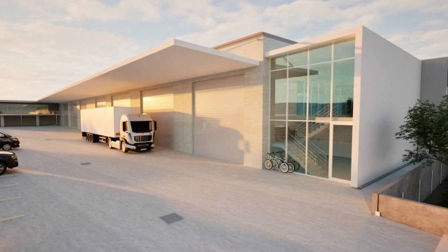 Renders of the proposed industrial shed at 10 David Casey Place, Corbould Park. Photo: North Sun Commercial Interiors