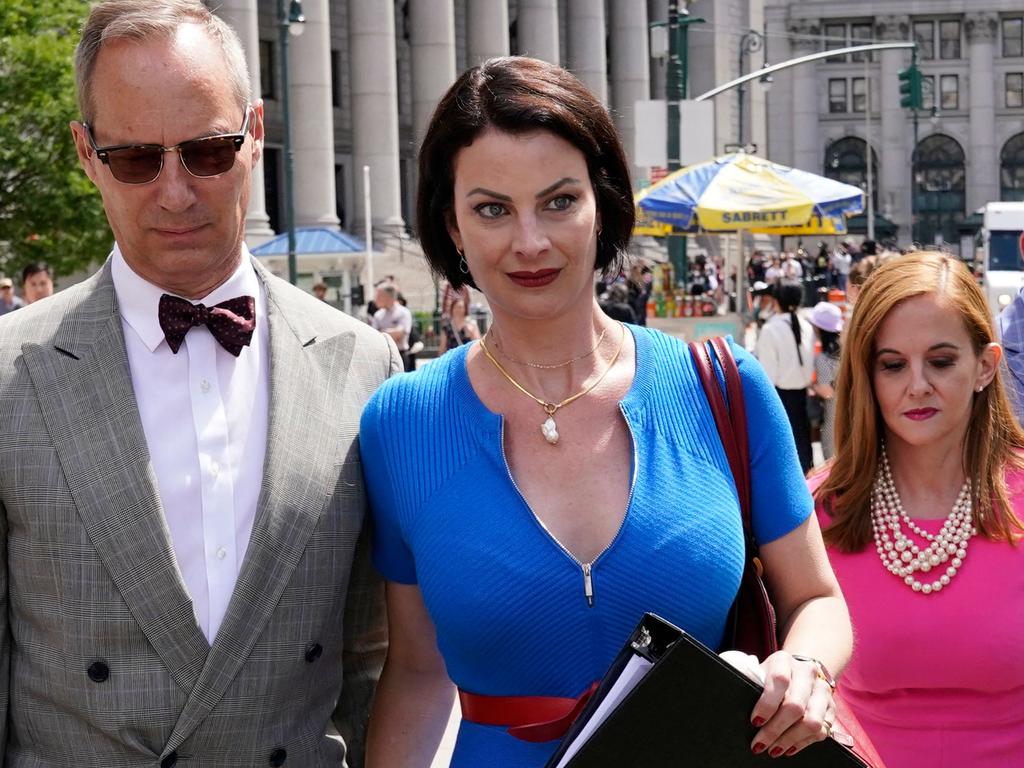 Victim Sarah Ransome leaves the US District Court for the Southern District of New York on June 28, 2022, after the sentencing hearing of Ghislaine Maxwell. Picture: AFP