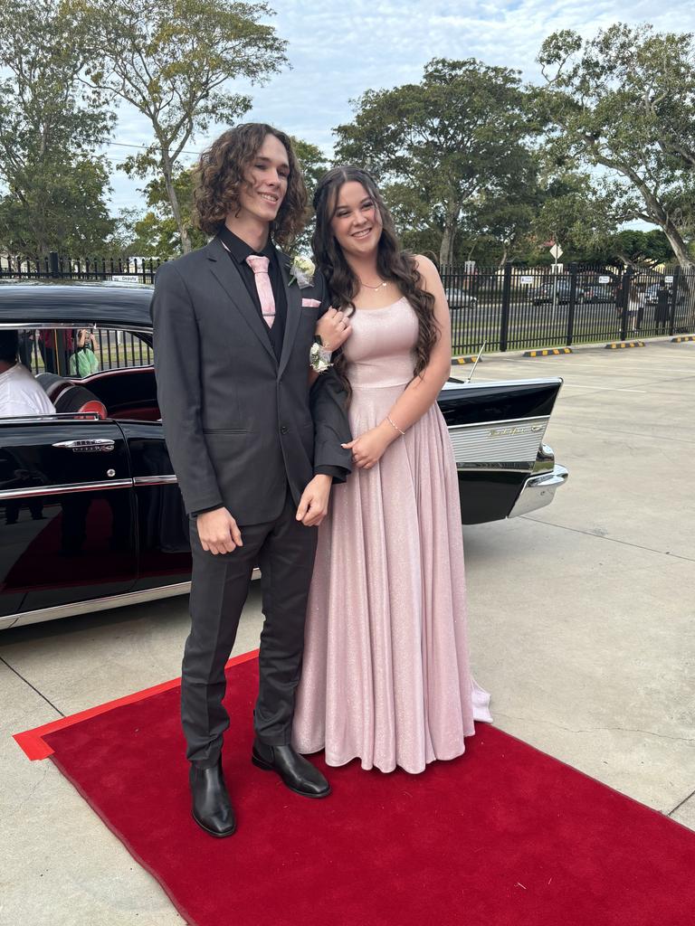 Students arrive at Maryborough State High School's formal.