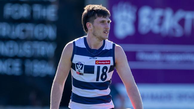 Charlie Constable remains on the outer at Geelong. Picture: Arj Giese