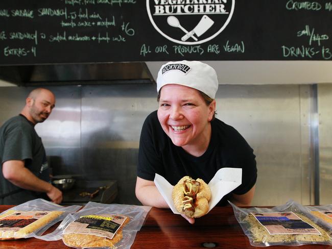 Suzy Spoon says that some meat eaters feel shame with eating so much meat.