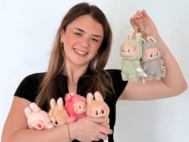 Rachael Clayton is heading to Europe and plans on her seven Labubus with her.