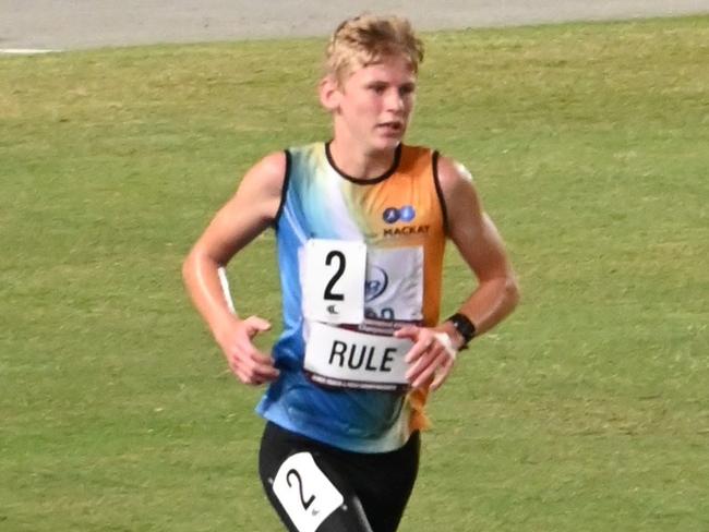 Toby Rule had a break out toward the end of 2022, and with another state medal to his name could be one to launch himself onto the national scene in Brisbane this weekend. Picture: Mackay Athletics