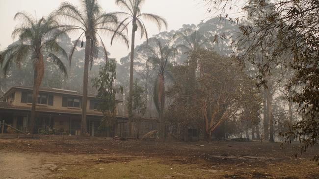 Bec Winter's property was burnt out, but the house survived. Picture: Cath Blyth