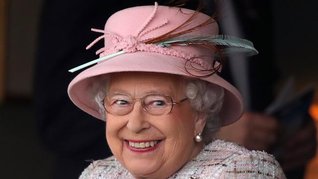 Queen Elizabeth II at the Dubai Duty Free Spring Trials and Beer Festival in Newbury last year. Picture: Getty Images