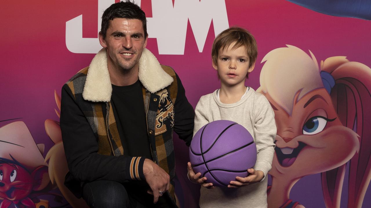 Scott Pendlebury and son Jax share a passion for basketball. Picture: Fiona Hamilton Photography