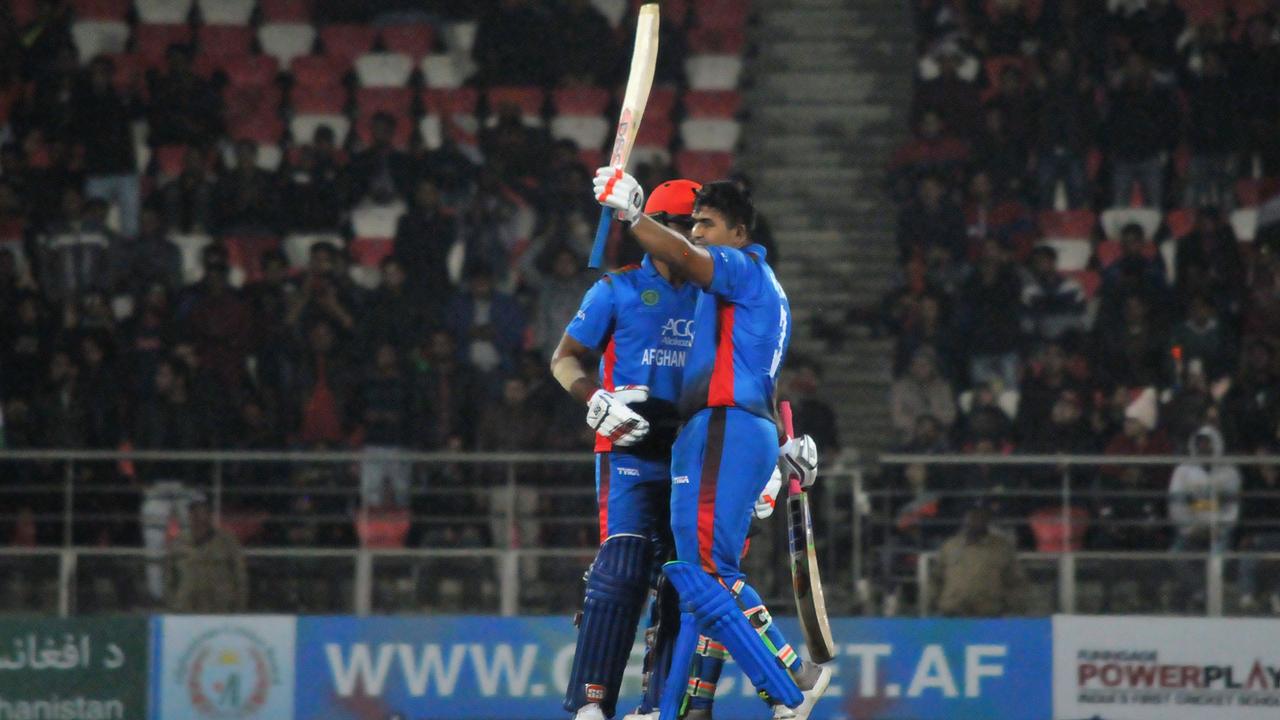 Will Afghanistan, and players like batsman Hazratullah Zazai, be allowed to play at the T20 World Cup? Picture: AFP