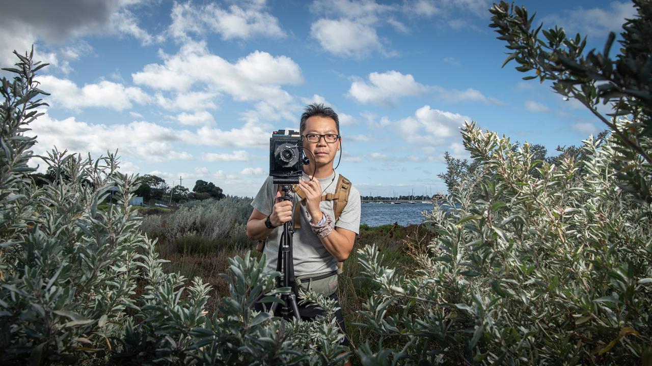 Wan said everyone he had met on his journey had been friendly, and that the pauses along the way, whether to write down a note or take a picture, were just as important as the result. Picture: Brad Fleet