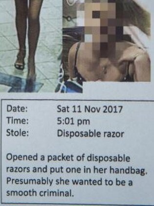 The write-up describes her as a ‘smooth criminal’