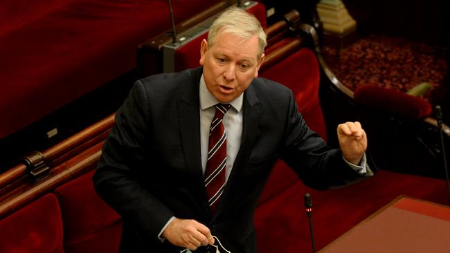 Liberal MLC David Davis has slammed Daniel Andrews over his bid for an extension to emergency powers. Picture: Andrew Henshaw