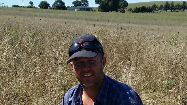 High steaks: Bryce Garnock of South Bukalong at Bombala in NSW.