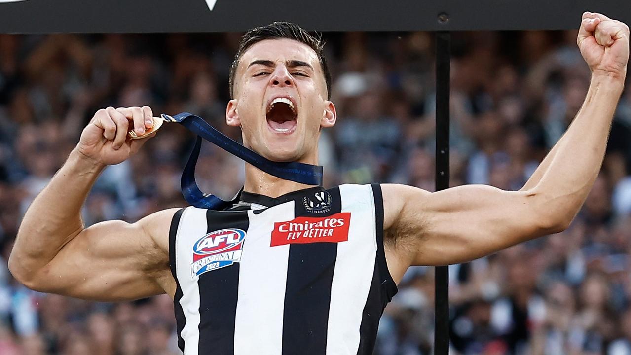 Only injury stopped Nick Daicos from claiming his first Brownlow. (Photo by Michael Willson/AFL Photos via Getty Images)