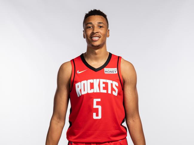 Dante Exum’s NBA career is in limbo after being waived by the Houston Rockets. Picture: Michael Starghill/Getty Images/AFP