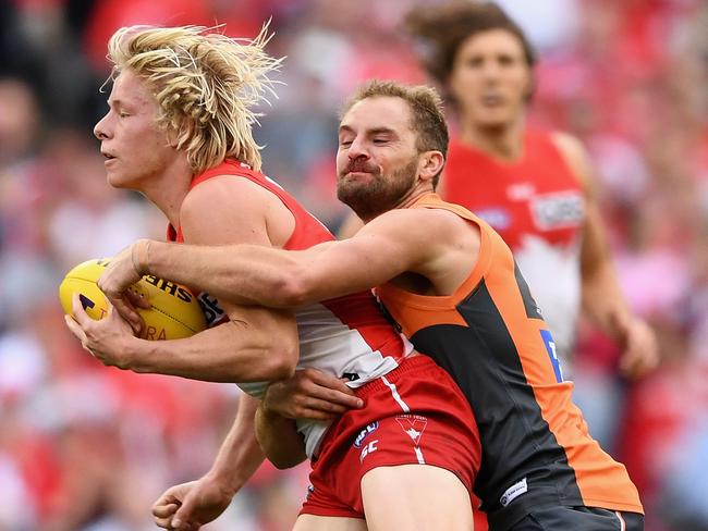 Heeney has played in all three finals against the Giants and is keen to get one back. Picture: Quinn Rooney/Getty Images