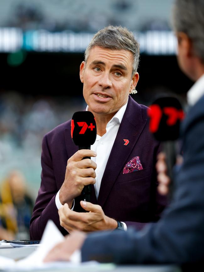 Richo isn’t a fan of the look. (Photo by Dylan Burns/AFL Photos via Getty Images)