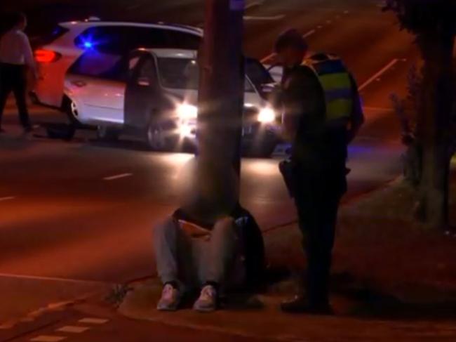 Five boys, the youngest just 13, were arrested by police. Picture: 7News