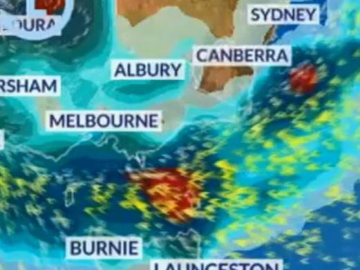 Cyclone Owen has re-intensified into a category one storm. Picture: Sky News Weather