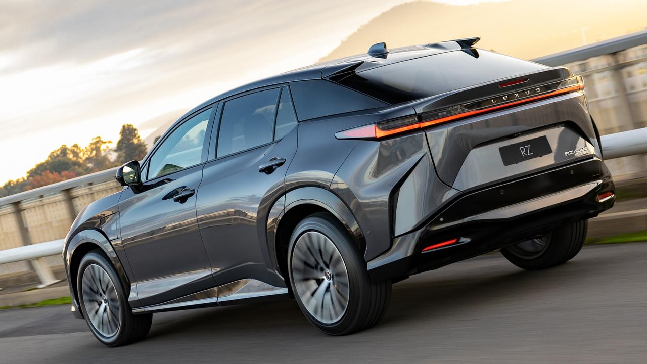 The Lexus cuts a striking figure on the road. Picture: Supplied.