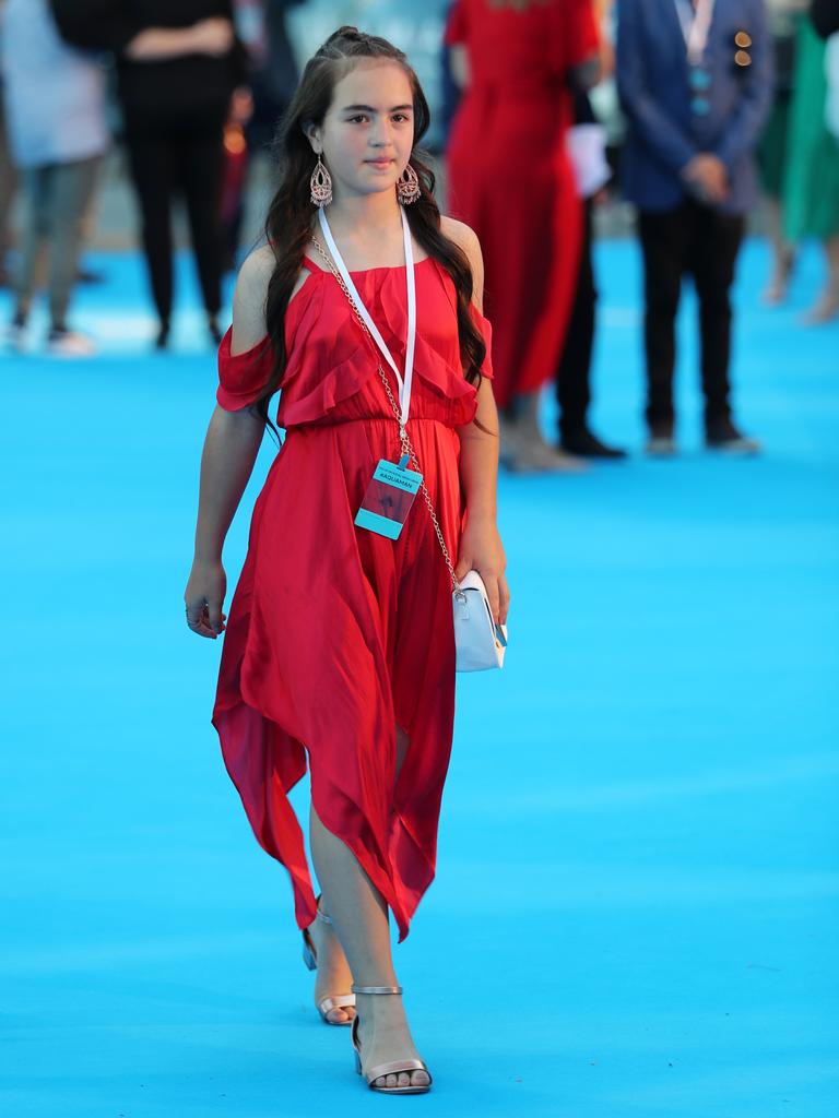 Aquaman movie - Gold Coast. Gabriella Petkova at the Australian premiere of Aquaman. Picture: NIGEL HALLETT