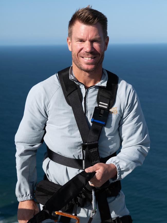 David Warner atop the SkyPoint Observation Deck in Surfers Paradise