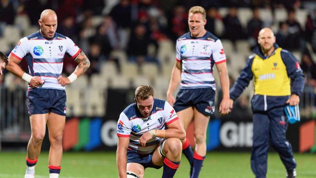 The Rebels were embarrassed by the Crusaders. Picture: Getty