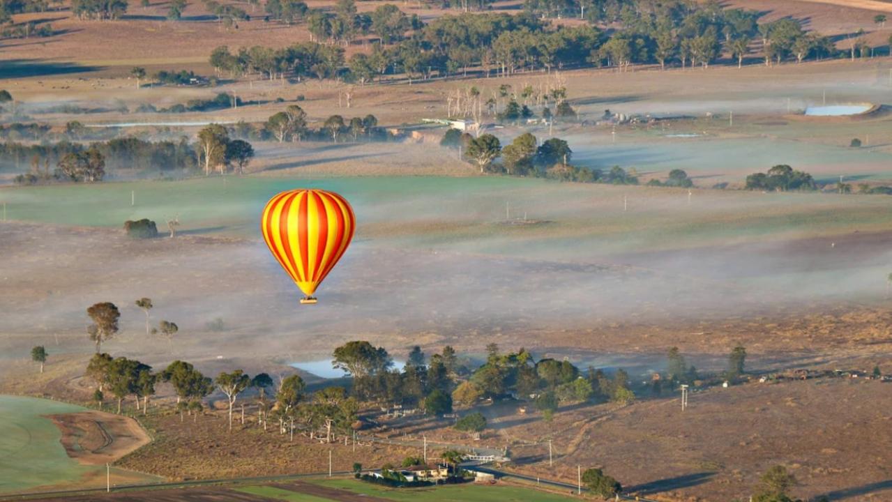 Hot air balloon across Brisbane. Picture: Supplied