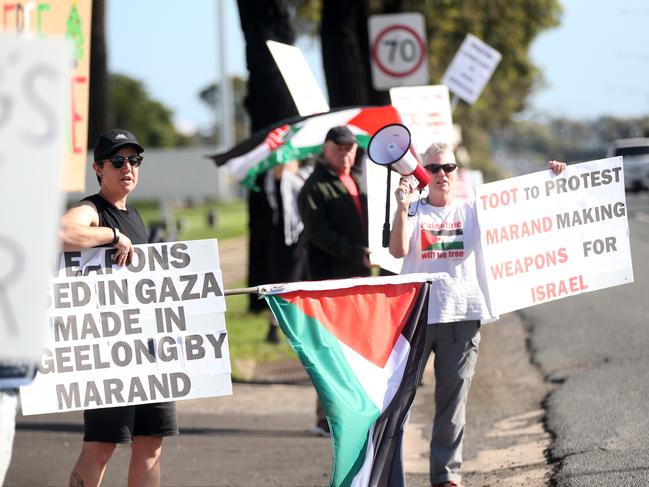 Pro-Palestine protesters hold ‘snap action’ at ex-Ford factory