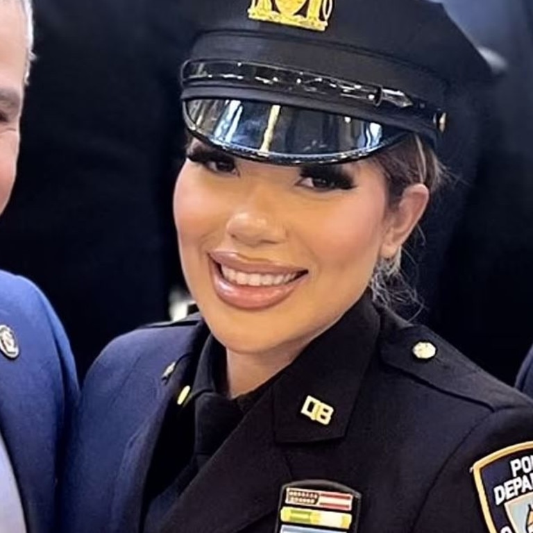 Melissa Mercado, who has worked as an investigator for the NYPD for 7 years, has been identified in a sexy music video. Picture: NYPDSVU/X