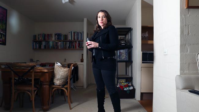 News Corp journalist Annika Smethurst inside her Canberra home after it was raided by AFP officers. Picture Gary Ramage