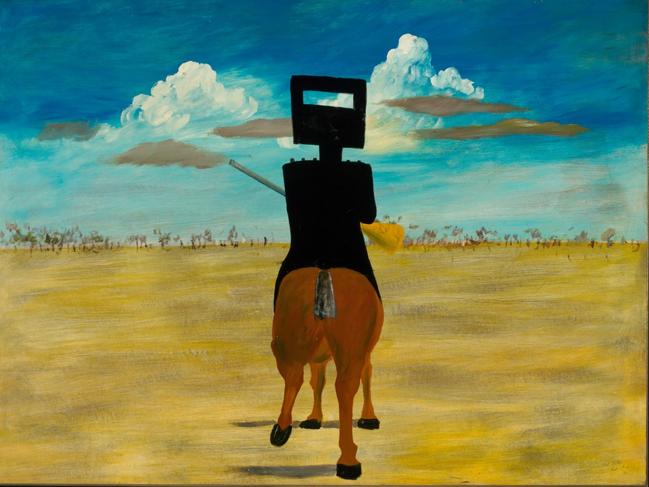 One of artist Sidney Nolan’s depictions of Ned Kelly