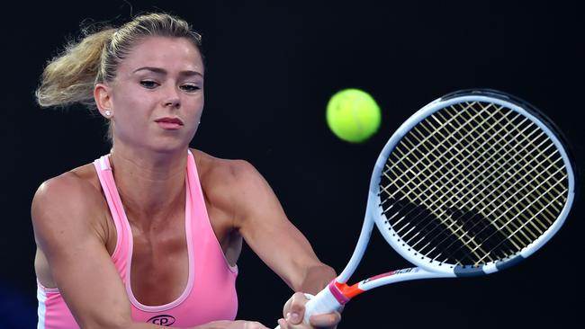 In-form Italian Camila Giorgi will face Aussie Ash Barty in the second round of the Australian Open. Photo: AFP