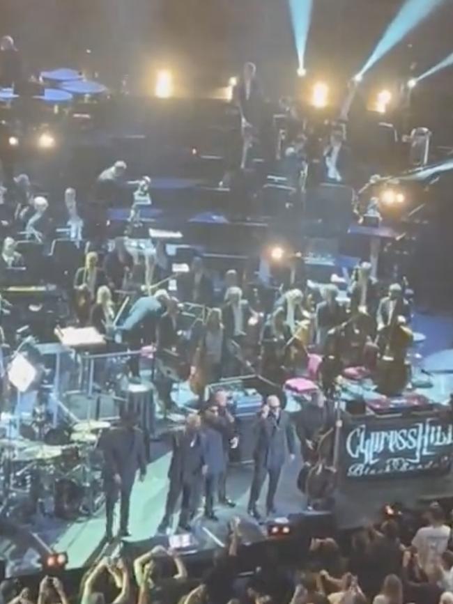 Cypress Hill hit the stage at London's Royal Albert Hall on Wednesday, local time. Picture: Twitter