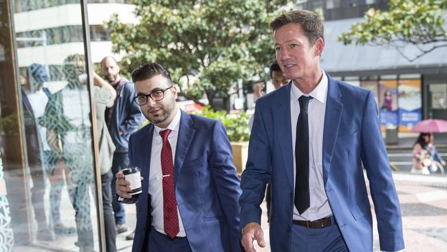 Matthew Blundell (right) with his solicitor. Picture: Damian Shaw